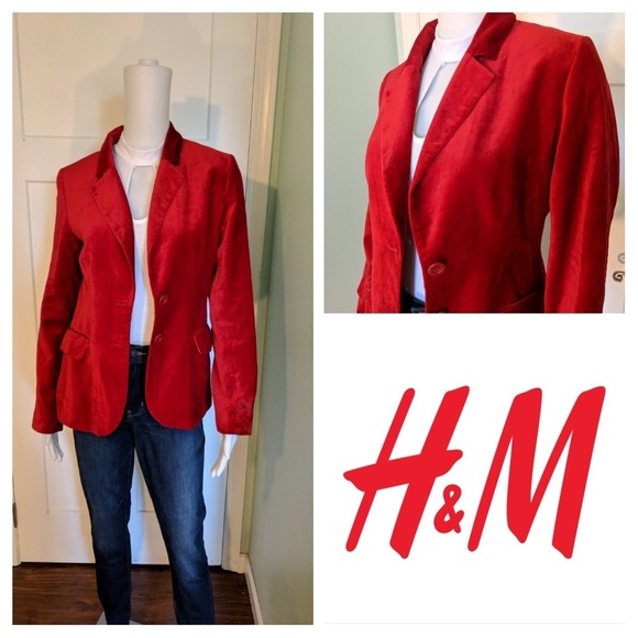 red blazer h&m